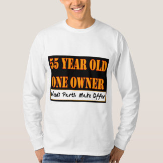 Camiseta Pessoas de 55 anos, um proprietário - as peças das