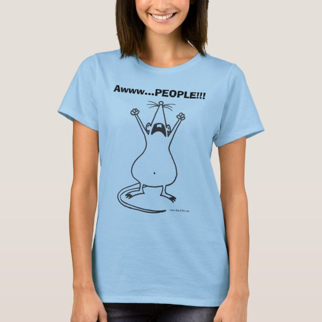 Camiseta PESSOAS de Awww…!!! T-shirt do rato de (Frente)