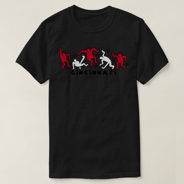Camiseta Pessoas de beisebol Cincinnati (Frente do Design)