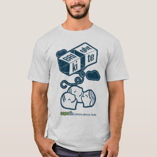 Camiseta pessoas de Brightkite.com, lugares, amigos