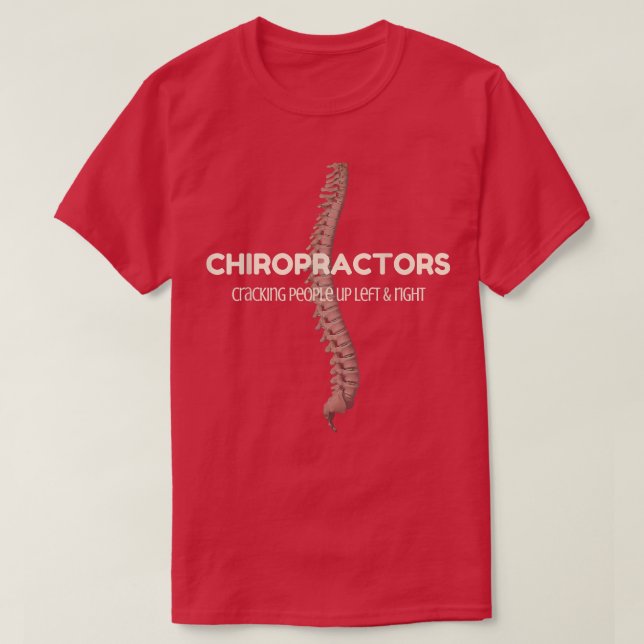 Camiseta Pessoas de fissuração do Chiropractor TChiros para (Frente do Design)