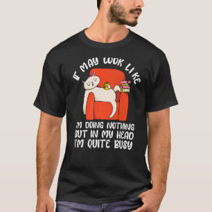 Camiseta Pessoas de Gato Engraçadas e Preguiçosas Sarcasmo