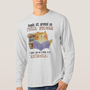 Camiseta Pessoas De Gato Sentadas Em Seu Lover De Gato Anti