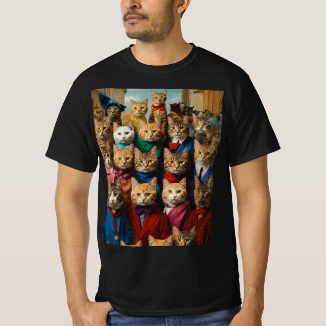 Camiseta Pessoas de gatos (Frente)