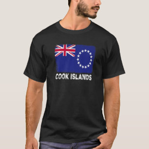 Camiseta Pessoas de Ilhas Cook de Suporte de Sinalizador de