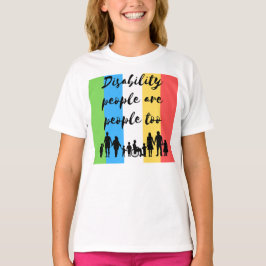 Camiseta pessoas de incapacidade também são pessoas