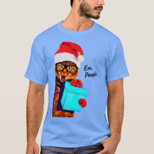 Camiseta Pessoas de Natal Cat Ew