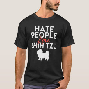Camiseta Pessoas de ódio amam Shih Tzu