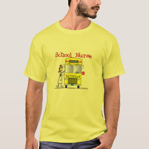 Camiseta Pessoas do design da vara da enfermeira da escola
