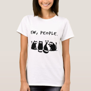 Camiseta pessoas do gato do ew