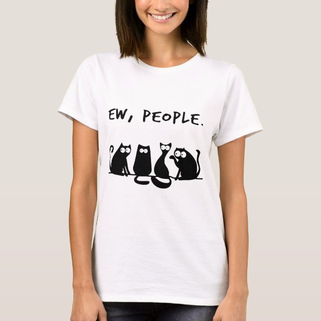Camiseta pessoas do gato do ew (Frente)