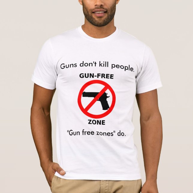 Camiseta Pessoas do matar das zonas francas de arma (Frente)