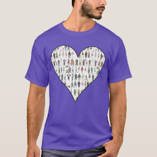 Camiseta Pessoas do NYC Nova Iorque Heart Tee