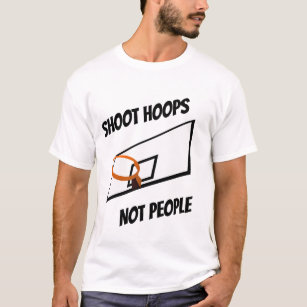Camiseta Pessoas do texto preto e branco das aros do tiro