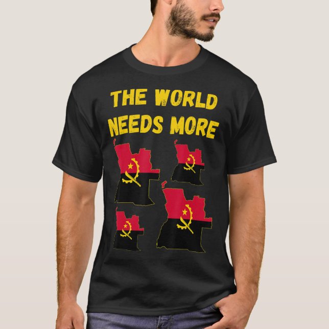 Camiseta Pessoas E Ventiladores Angolanos Que O Mundo Preci (Frente)