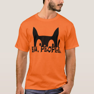 Camiseta Pessoas Engraçadas Gato Negro