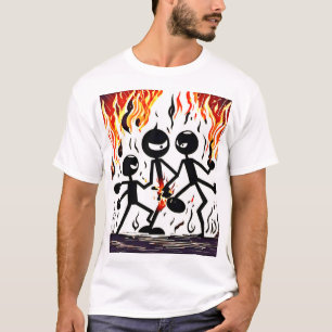 Camiseta Pessoas Entre Chamas Badaist