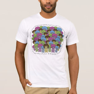 Camiseta Pessoas estranhas de T--camisa