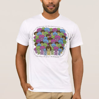 Camiseta Pessoas estranhas de T--camisa