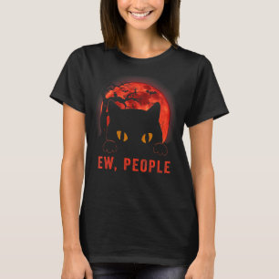 Camiseta Pessoas Eu Gato Preto Engraçado Olhos Maus Meowy K