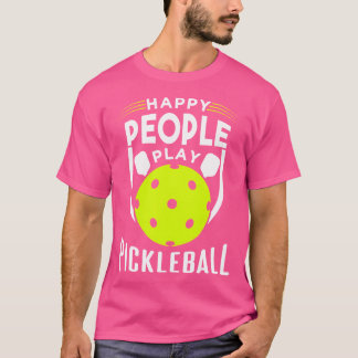 Camiseta Pessoas Felizes Jogam Pickleball