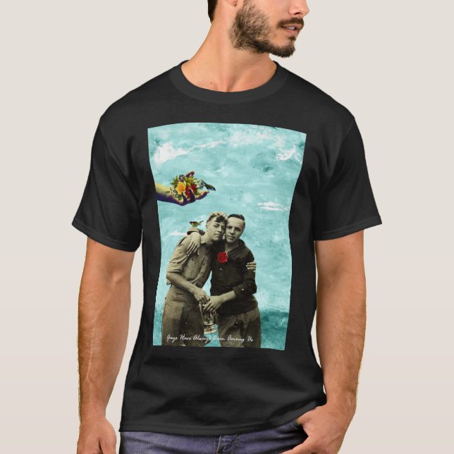 Camiseta pessoas gay sempre viveram entre nós (Frente)