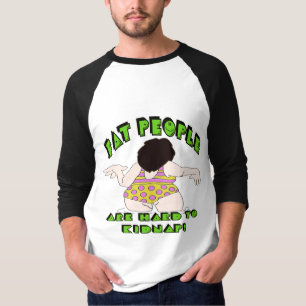 Camiseta Pessoas gordas engraçadas dos presentes dos