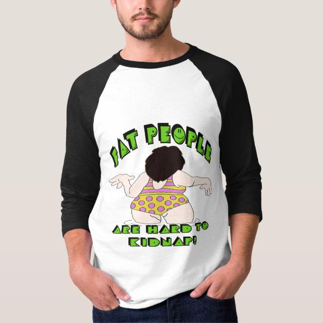 Camiseta Pessoas gordas engraçadas dos presentes dos (Frente)