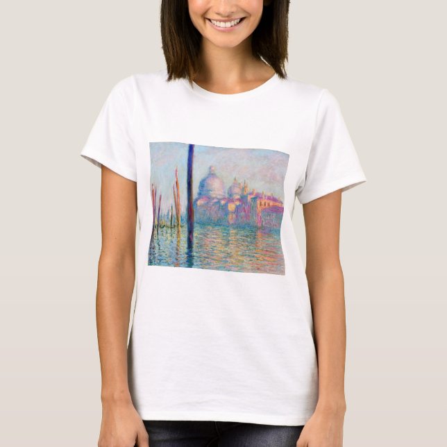 Camiseta Pessoas Impressionistas do Monet Le Grand Canal Fa (Frente)