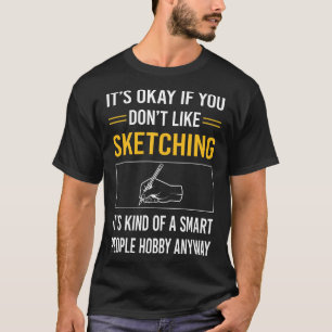 Camiseta Pessoas Inteligentes Desenhando