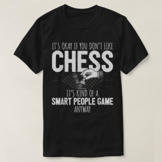 Camiseta Pessoas Inteligentes e Divertidas Humor de Xadrez