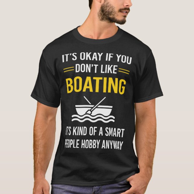 Camiseta Pessoas Inteligentes Embarcam Em Barco (Frente)