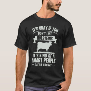 Camiseta Pessoas Inteligentes Fazendeiro de Gado Raça de