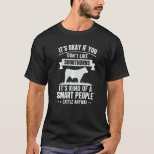 Camiseta Pessoas Inteligentes Fazendeiro de Gado Raça de Va
