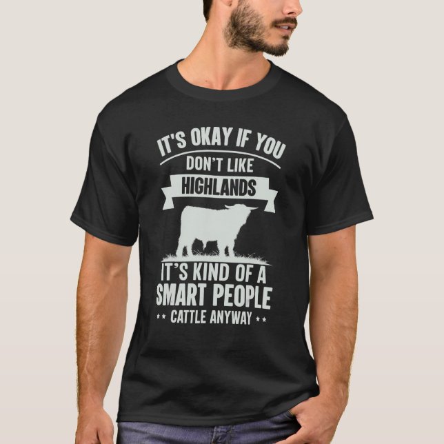 Camiseta Pessoas Inteligentes Fazendeiro de Gado Raça de Va (Frente)