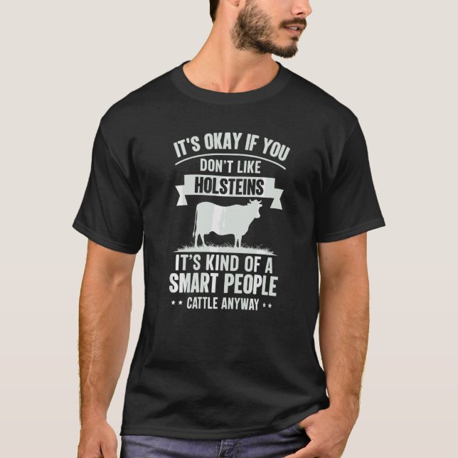 Camiseta Pessoas Inteligentes Fazendeiro de Gado Raça de Va (Frente)