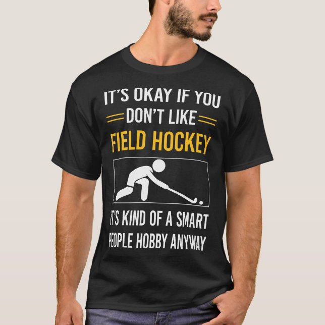 Camiseta Pessoas Inteligentes Hóquei de Campo (Frente)