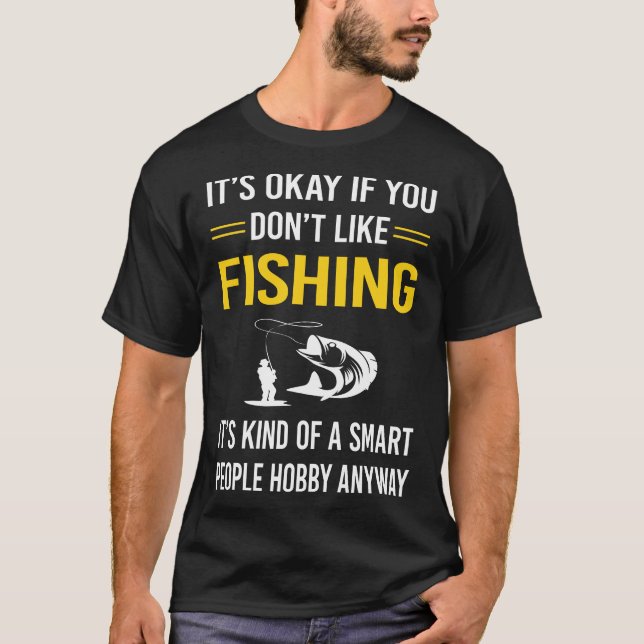 Camiseta Pessoas Inteligentes Pescando (Frente)