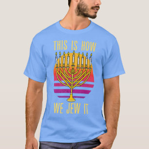 Camiseta Pessoas judaicas Hanukkah Chanukah Engraçados Isra