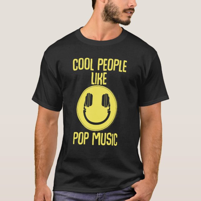 Camiseta Pessoas legal Como Pop Music Dj Deejay Party Bass  (Frente)