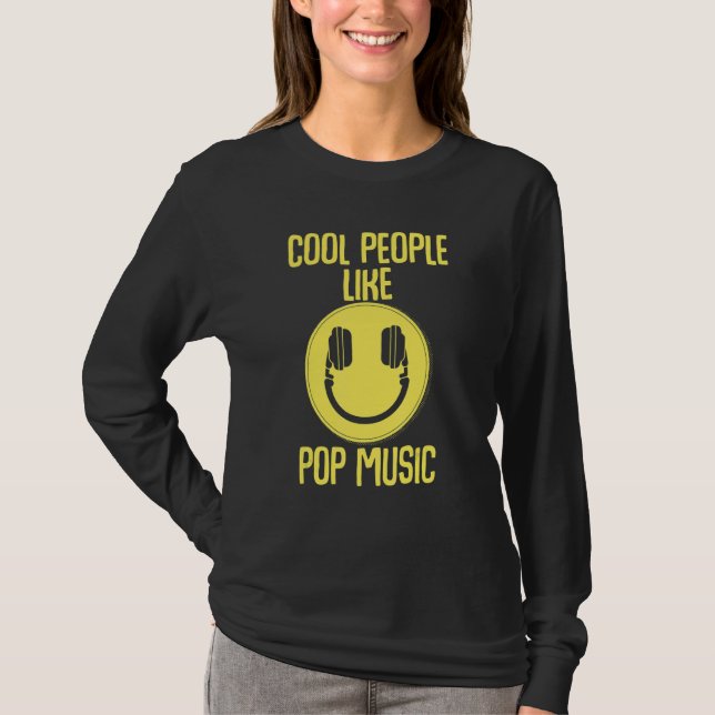 Camiseta Pessoas legal Como Pop Music Dj Deejay Party Bass  (Frente)