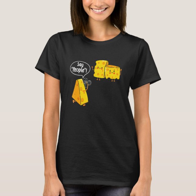 Camiseta Pessoas - Leite De Leite De Comida De Queijo - Gou (Frente)