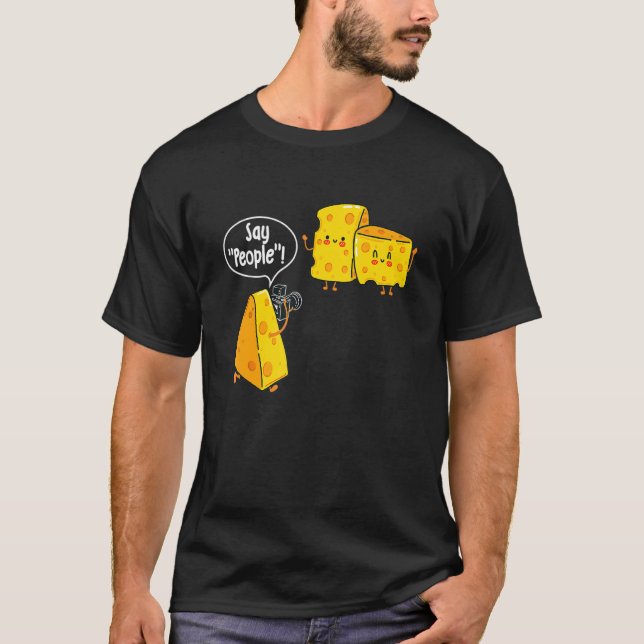 Camiseta Pessoas - Leite De Leite De Comida De Queijo - Gou (Frente)