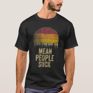 Camiseta Pessoas Médias Chupam Estilo Retro Engraçado Dizen