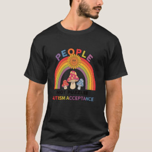 Camiseta Pessoas Não Enigmas Família Conscientização do Aut