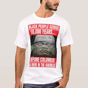 CAMISETA PESSOAS NEGRAS DO GÊNIO OLMEC NOS AMERICAS