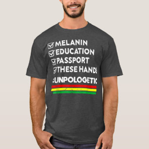 Camiseta Pessoas Negras Não Polgeadas Melanin King Queen Ed