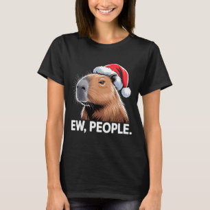 Camiseta Pessoas nojentas Capivara Natal Humor