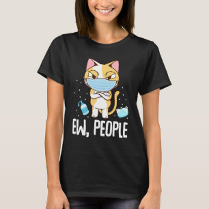Camiseta Pessoas nojentas Gato Usando Máscara Facial Lava