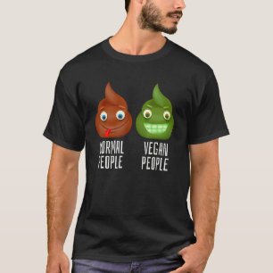Camiseta Pessoas Normais e Veganas Fazem Cuzinho Fedido